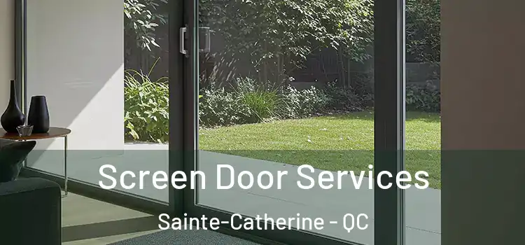 Screen Door Services Sainte-Catherine - QC